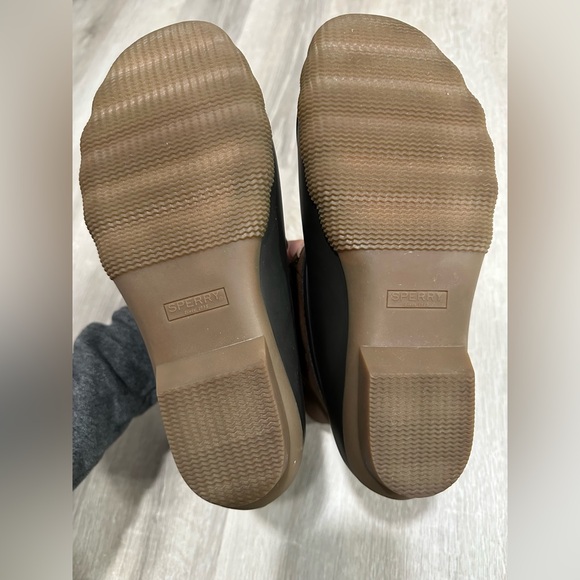 SH13 NWOT Sperry Boots Saltwater Quilted Rain Duck Waterproof Brown Womens 8.5 - Picture 9 of 9